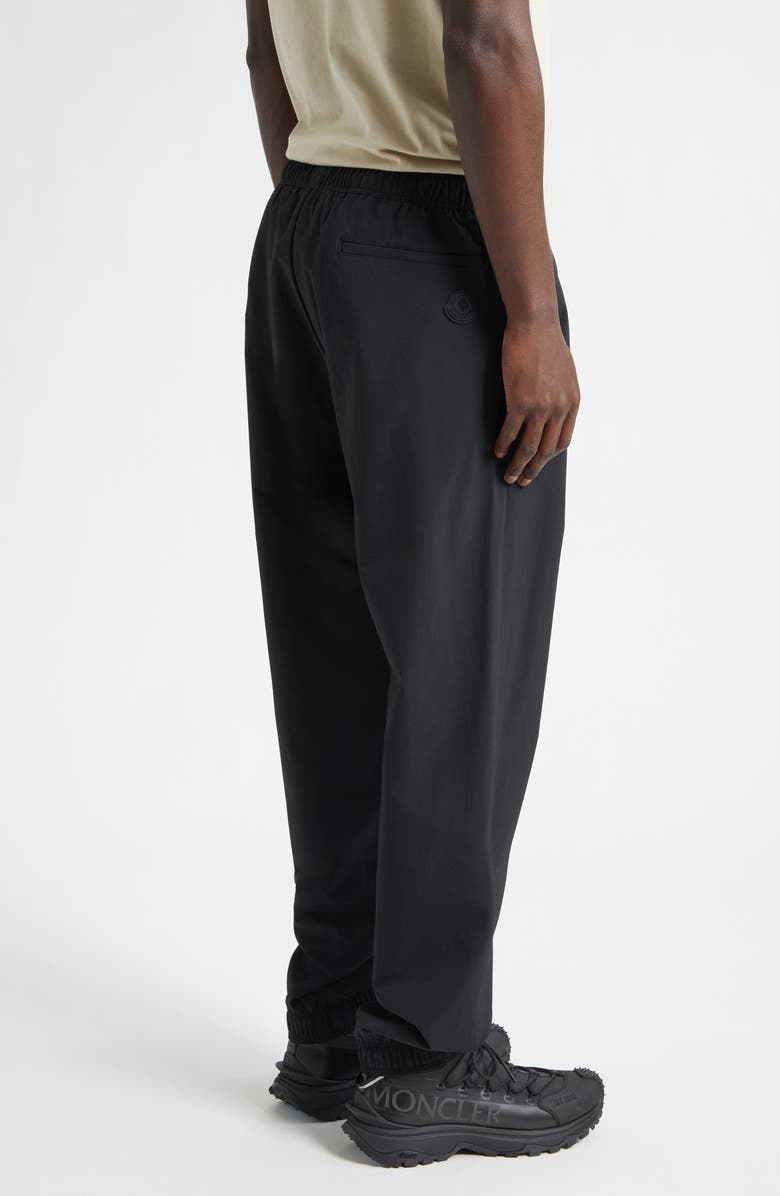 Moncler Stretch Nylon Cargo Joggers, Alternate, color, Black