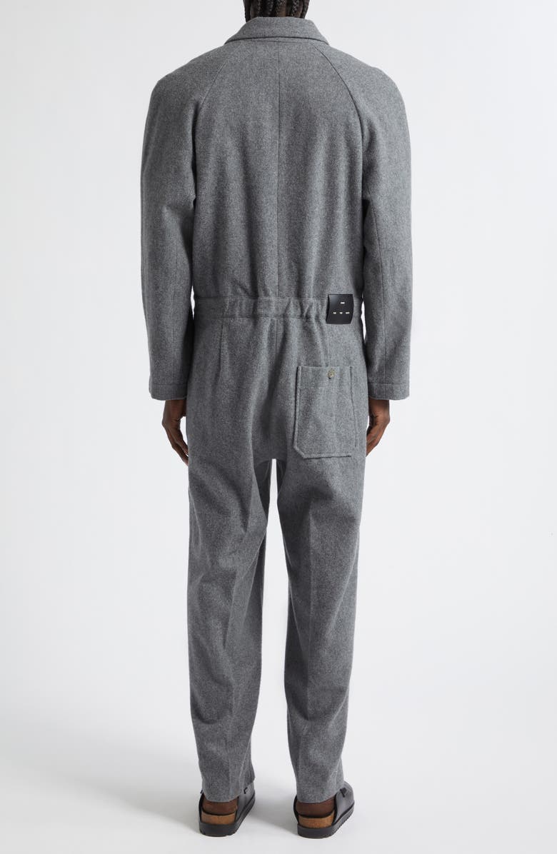 SONG FOR THE MUTE x Birkenstock The Collector Tailored Wool & Nylon Felted Jumpsuit, Alternate, color, Grey