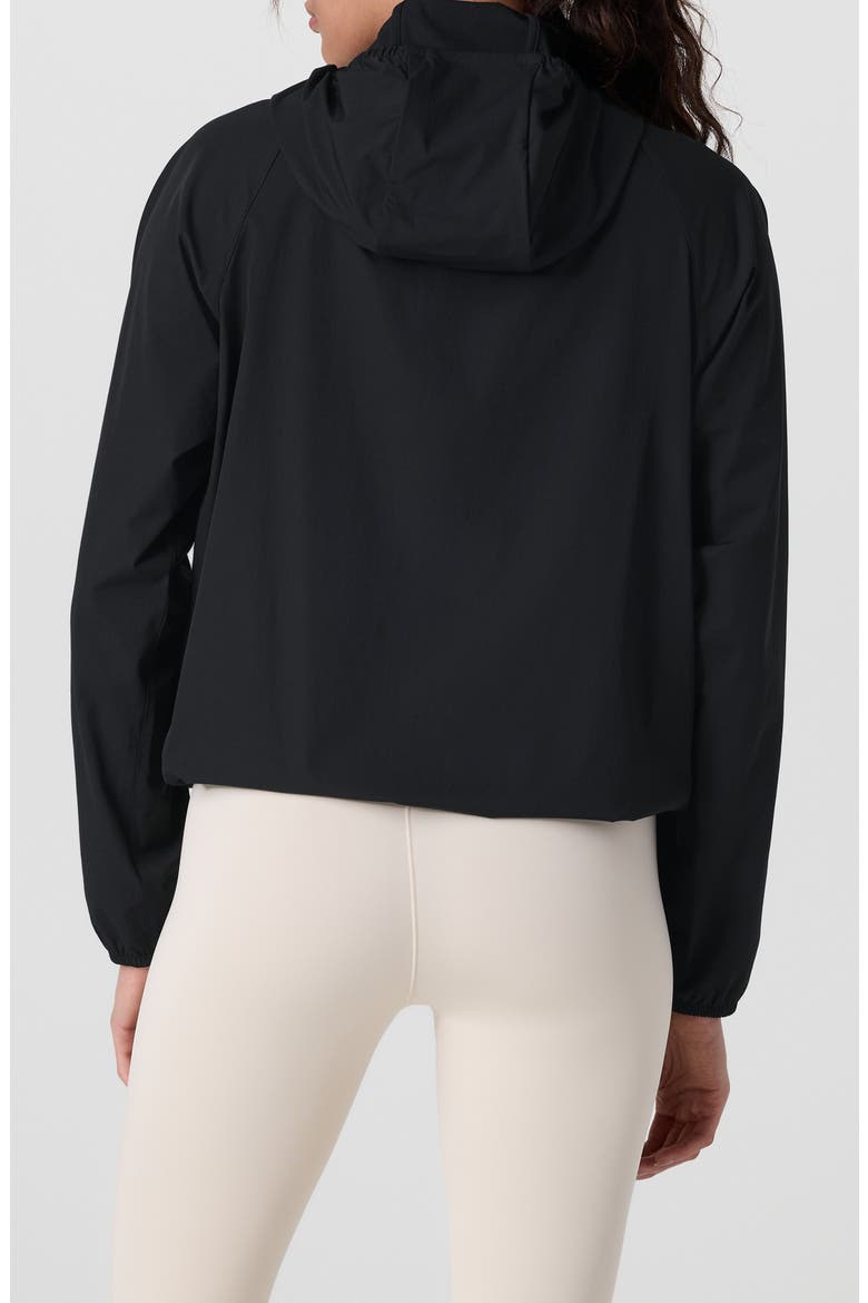 Renew Water Repellent Hooded Jacket, Alternate, color, BLACK