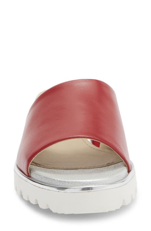 Ron White All Day Heels® Carley Water-resistant Slide Sandal In Burgundy