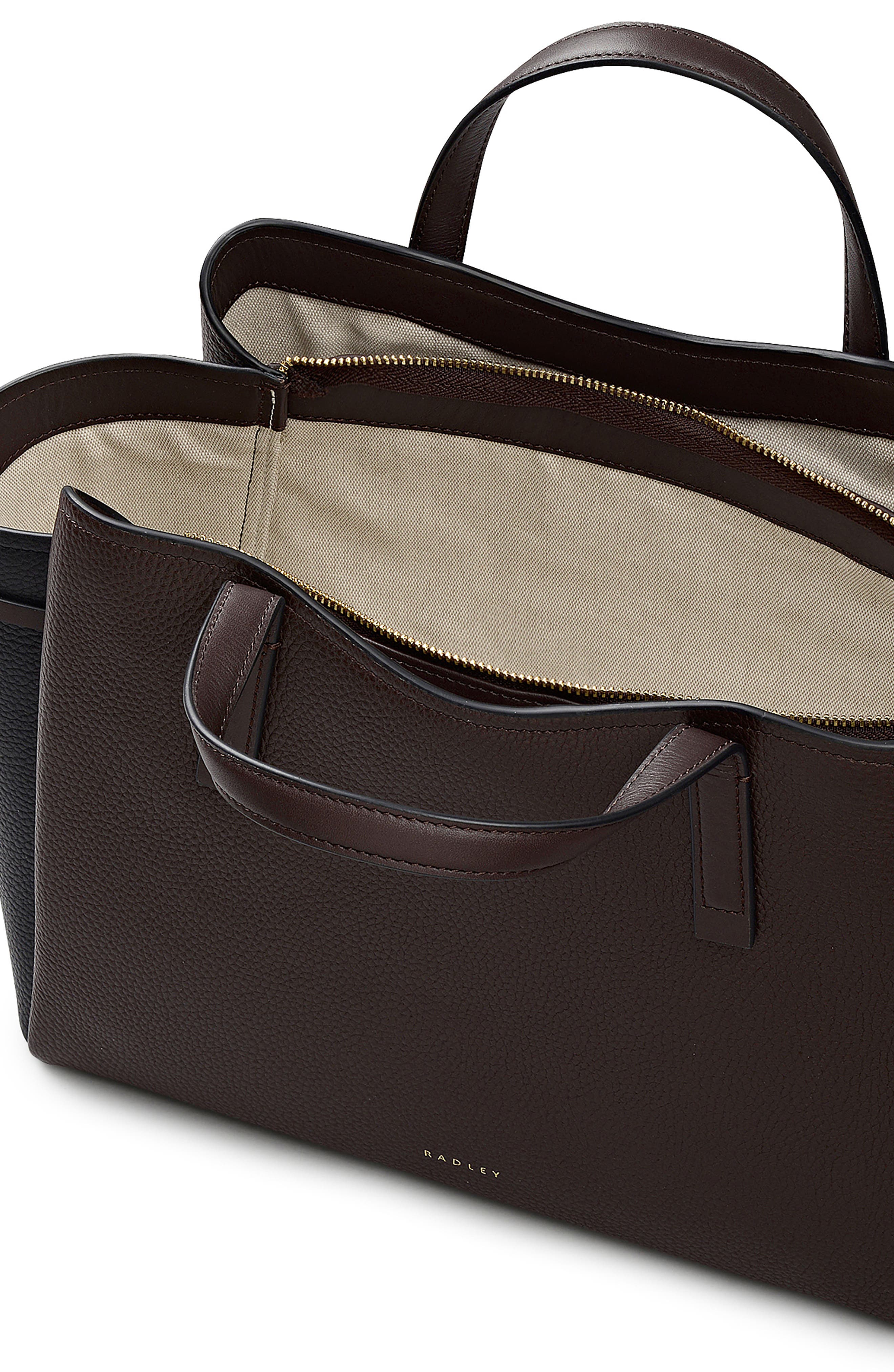 Radley Blake Gardens Large Leather Satchel, Alternate, color, 