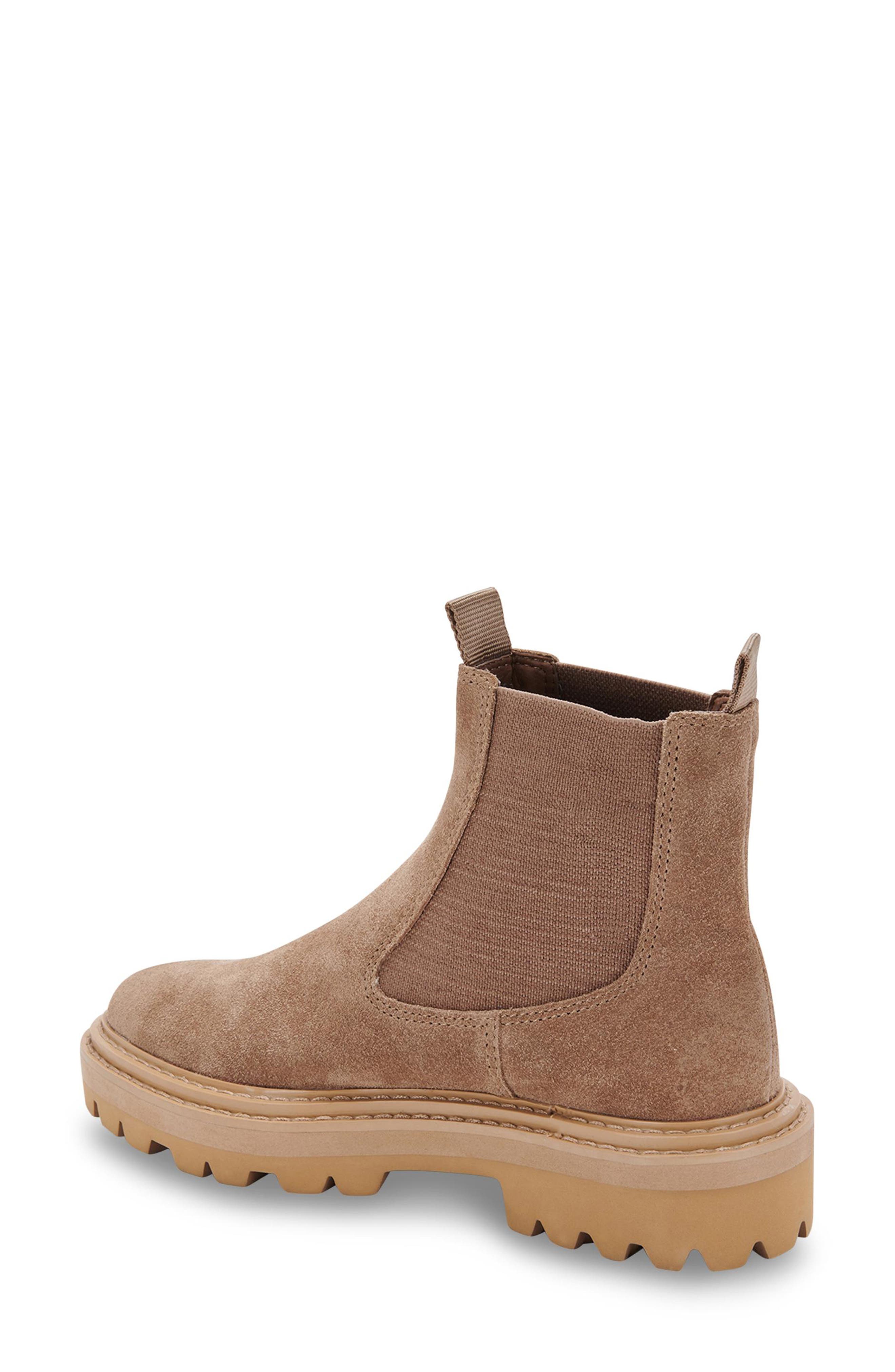Moana H2O Waterproof Lug Sole Chelsea Boot, Alternate, color, TRUFFLE SUEDE H2O
