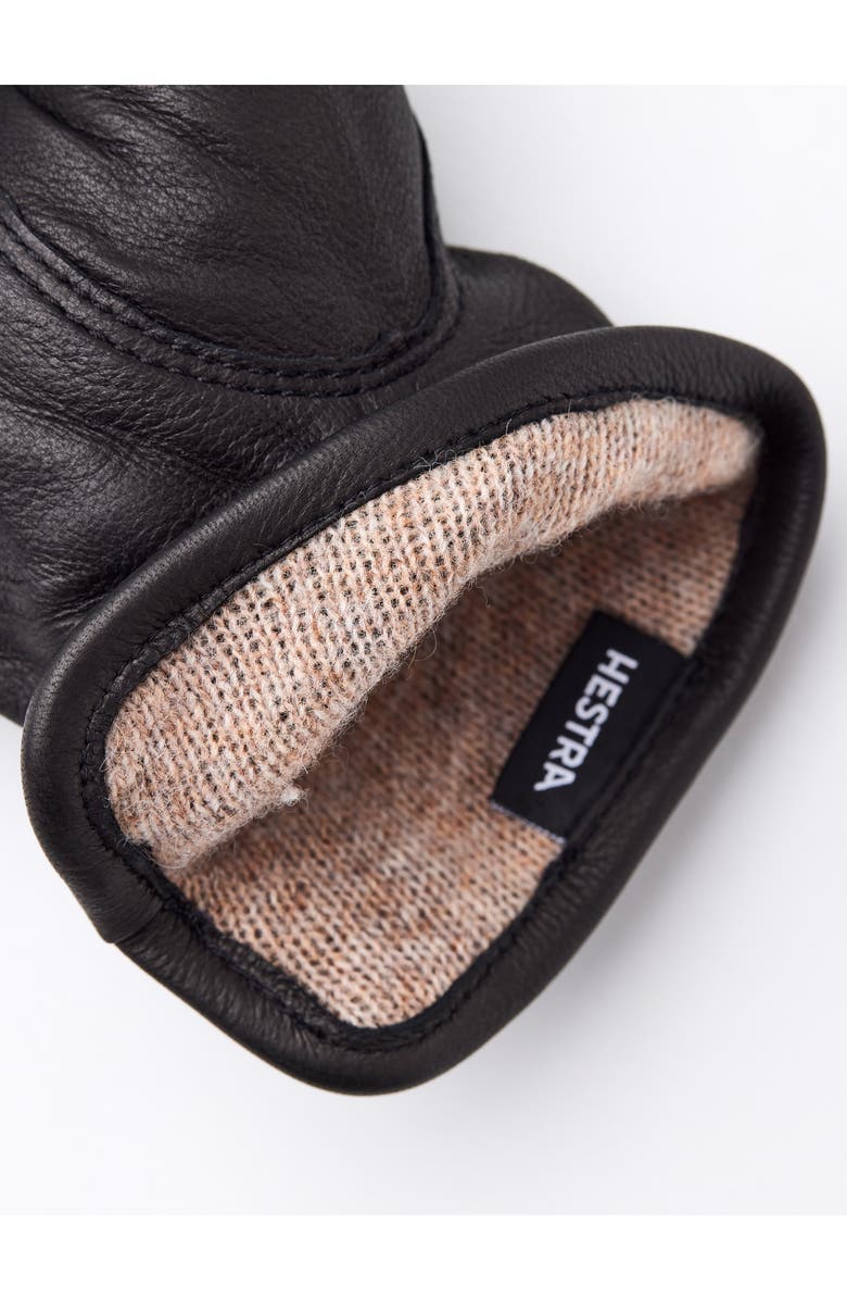 Hestra Andrew Leather Gloves, Alternate, color, Black