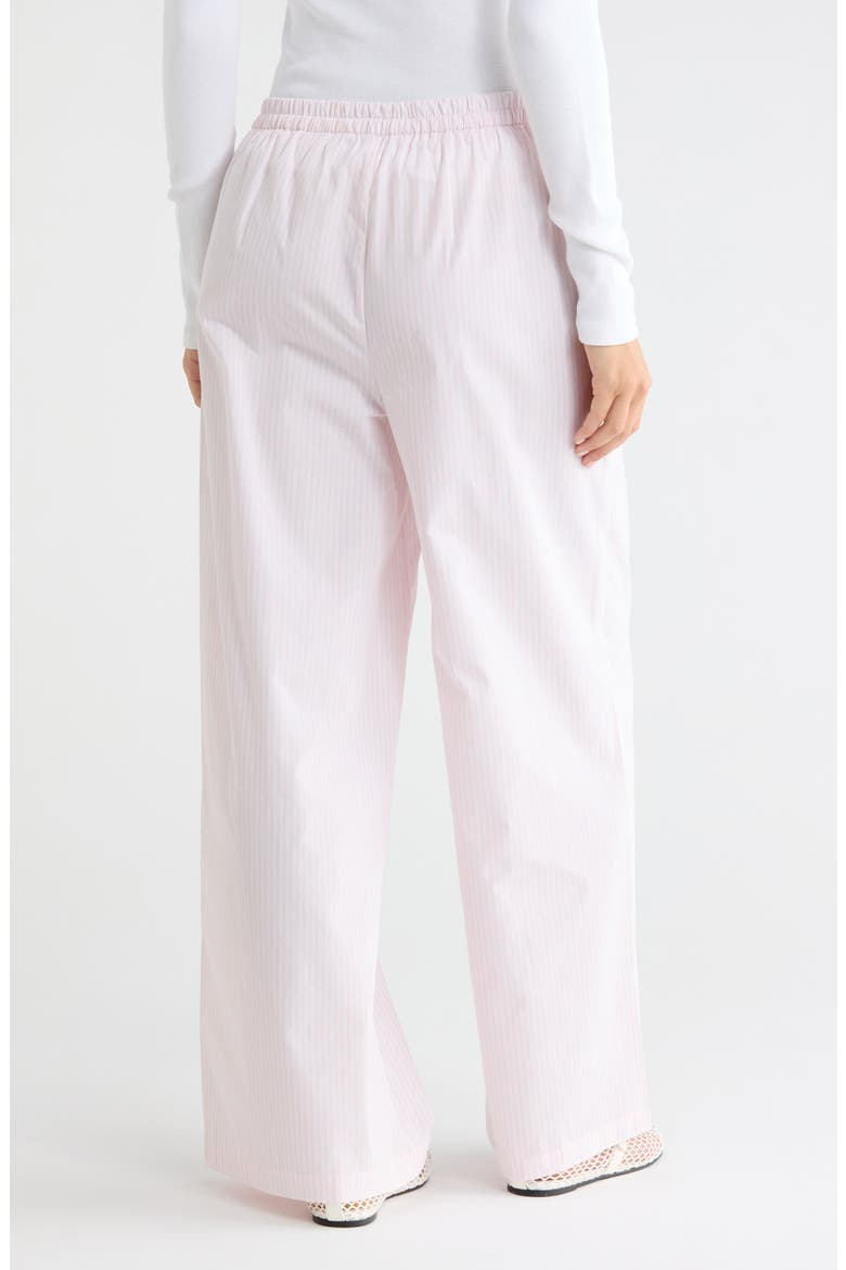 Poplin Pajama Pants, Alternate, color, PINK- WHITE STRIPE