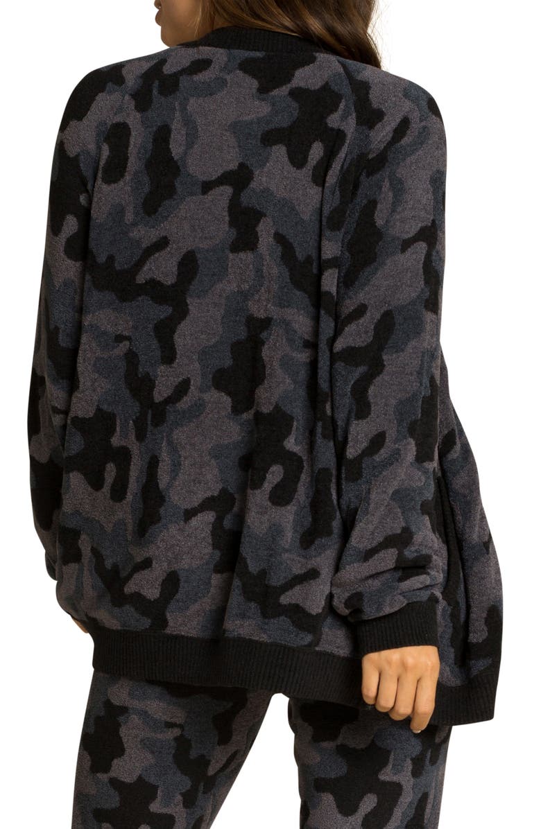 Barefoot Dreams<sup>®</sup> CozyChic Ultra Lite<sup>™</sup> Camo Full Zip Cardigan, Alternate, color, 