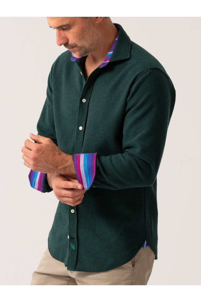 Button Up Shirt, Alternate, color, Green