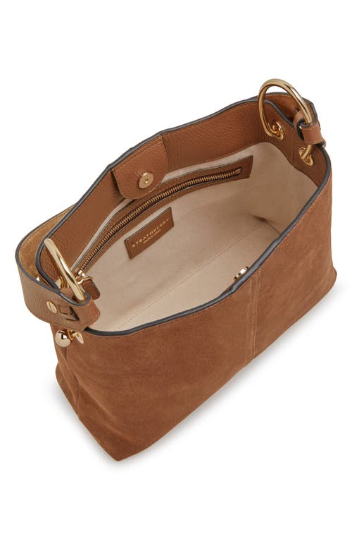 Strathberry Lana Suede Hobo Bag In Brown