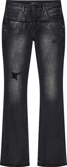 Paint Splatter Ripped Knee Skinny Jeans