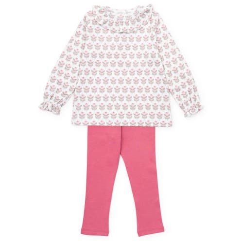 Lila And Hayes Lulu Girls' Legging Set In White