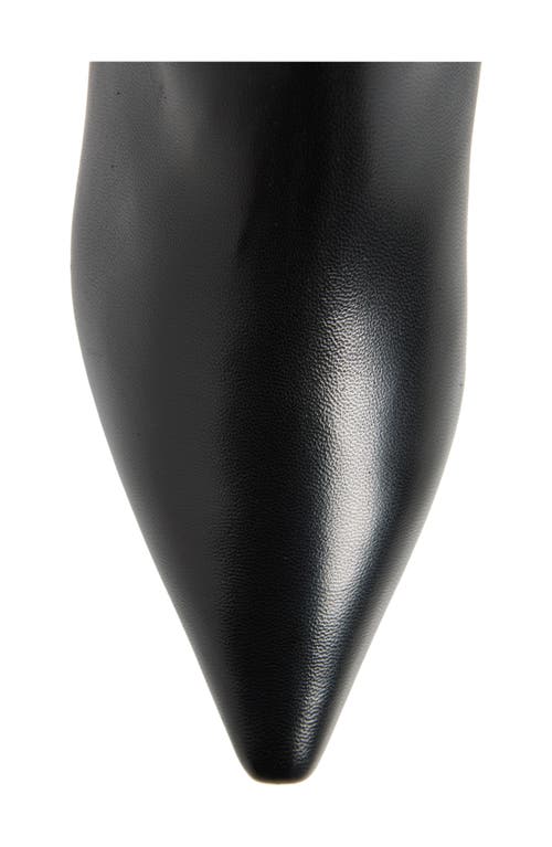 Stuart Weitzman Xcurve 85 Slouch Boot The Sw Outlet In Black Lacquered Nappa