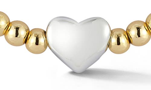 Chloe & Madison Chloe And Madison Heart Station Necklace In Gold/multi