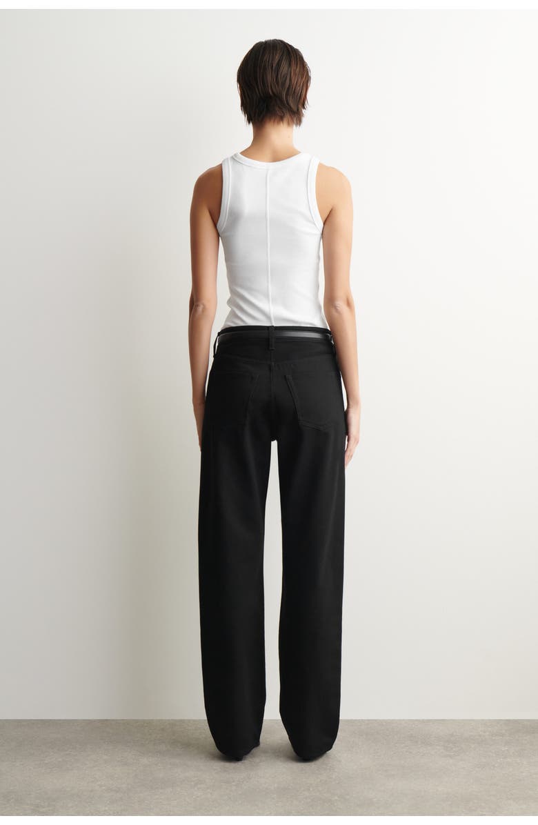 COS Chord Straight-Leg Jeans, Alternate, color, Black