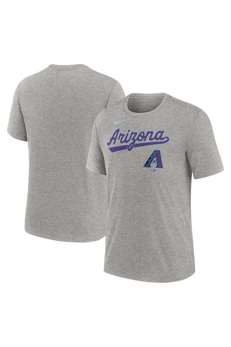 Men's Nike  Heather Charcoal Arizona Diamondbacks 2025 City Connect Tri-Blend T-Shirt, Main, color, Heather Charcoal