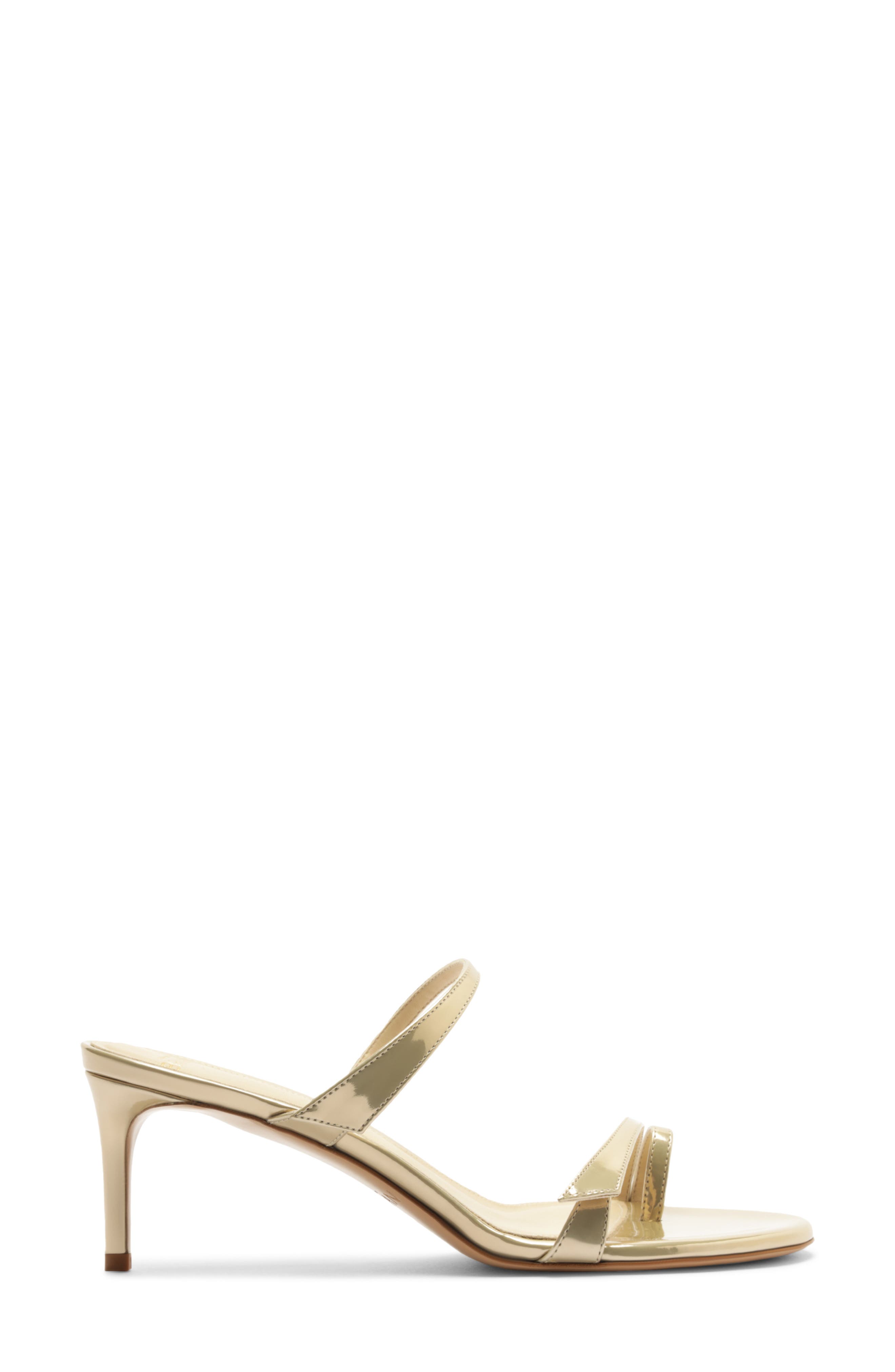 Alexandre Birman Tita Metallic Sandal, Alternate, color, Yellow