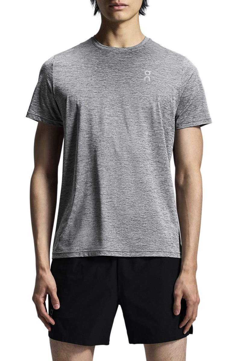 On Core-T Running T-Shirt, Main, color, Heather Gray