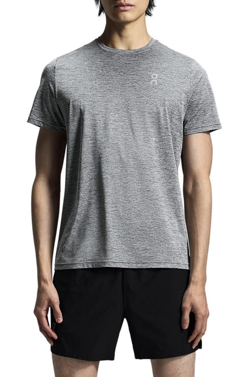 On Core Crewneck Logo Tee In Heather Gray