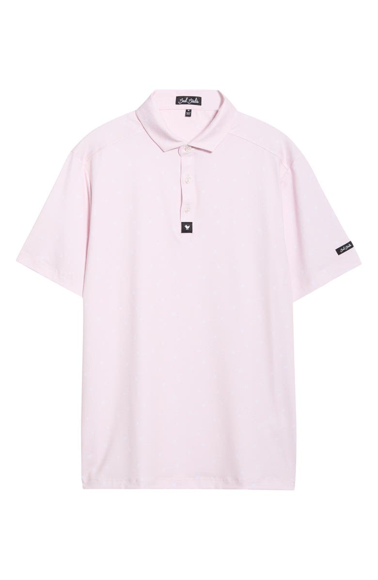Bad Birdie Block Party Performance Golf Polo, Alternate, color, Mauve Chalk