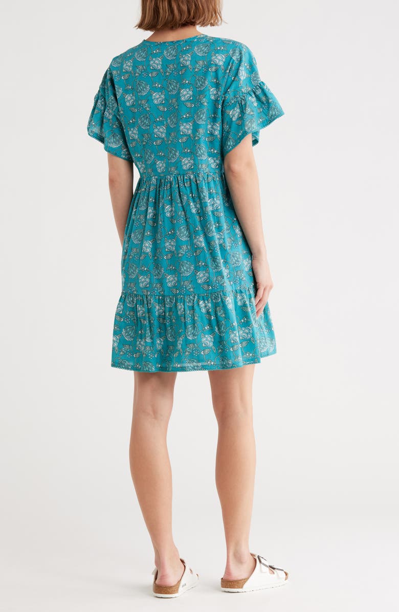 Maisie Yessie Floral Cotton Babydoll Dress, Alternate, color,