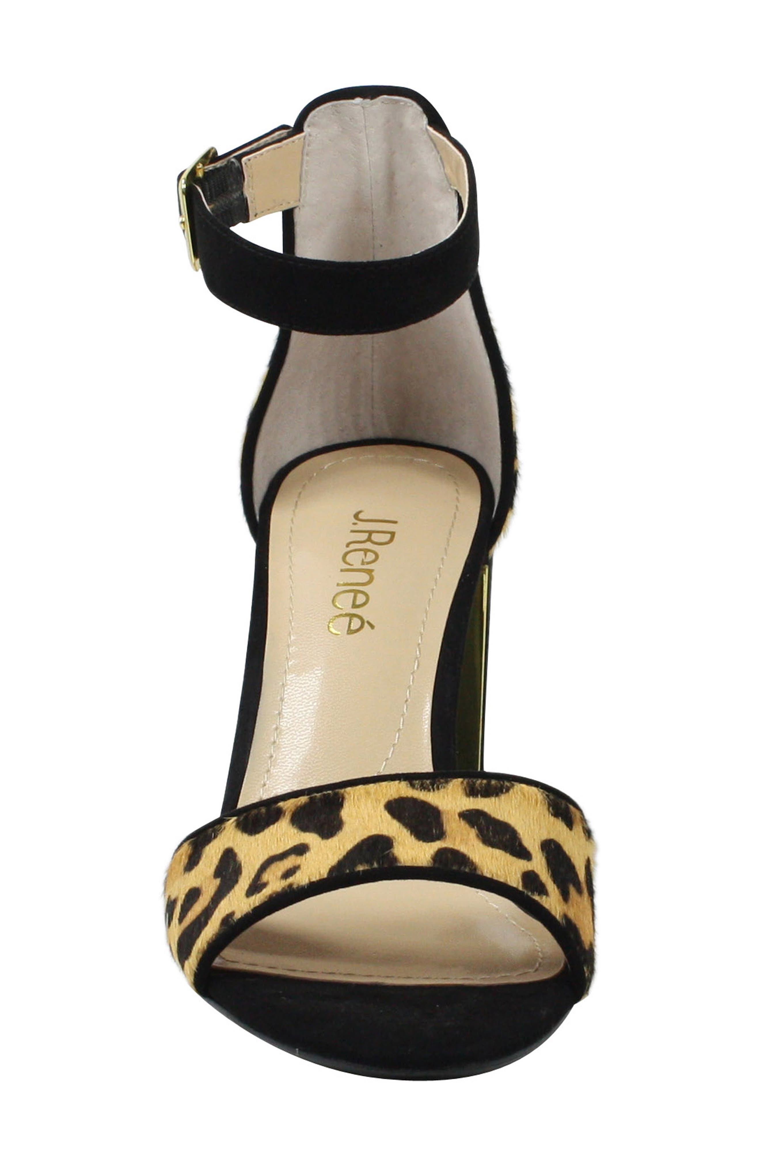 Flaviana Ankle Strap Sandal, Alternate, color, BLACK/ BROWN CALF HAIR