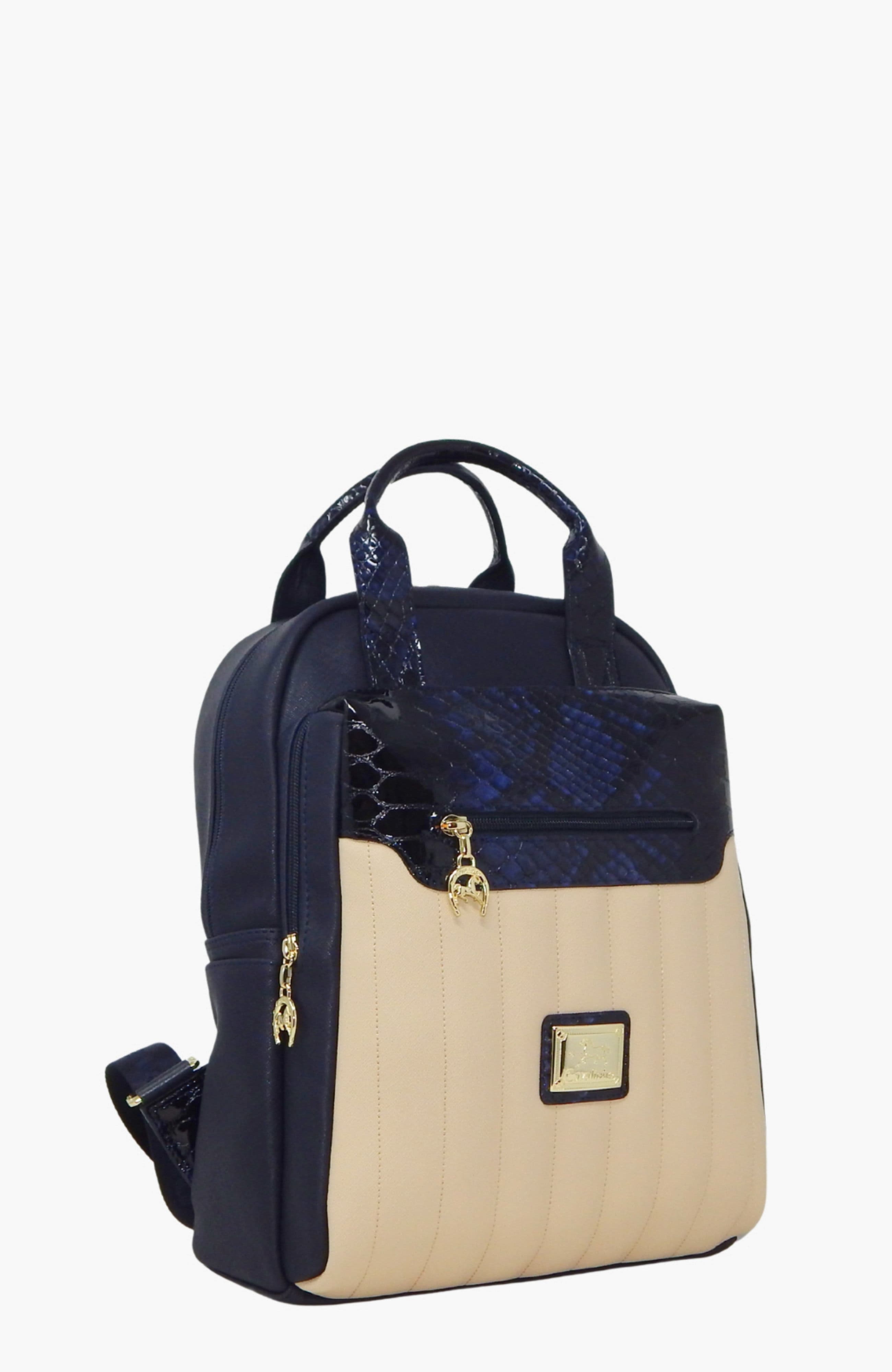 Grace 395 Backpack, Alternate, color, Navy / Beige