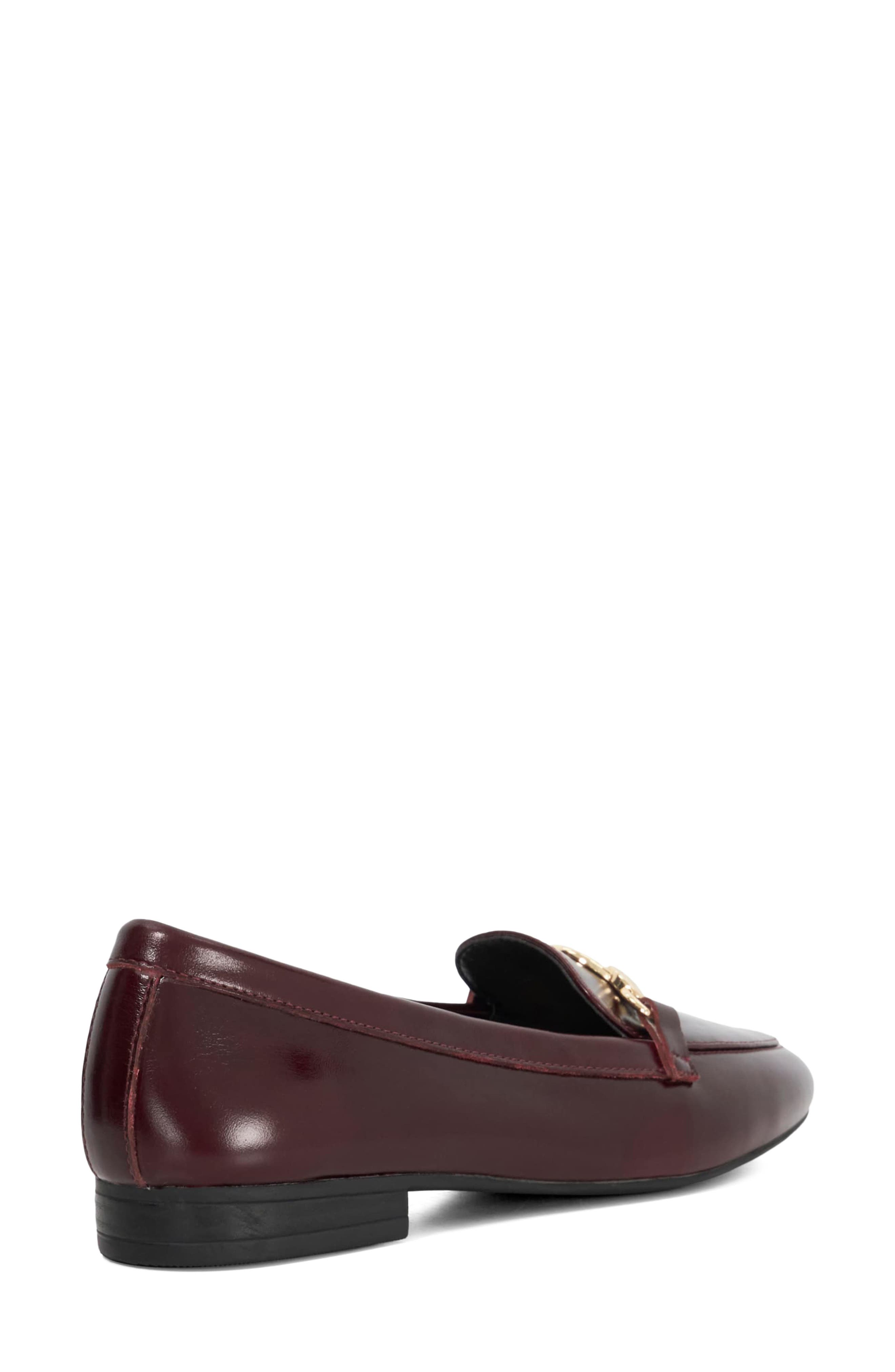 Gladia Leather Loafer, Alternate, color, BURGUNDY