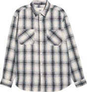 925 Originals Oversize Coastal Plaid Button-Up Flannel Shirt