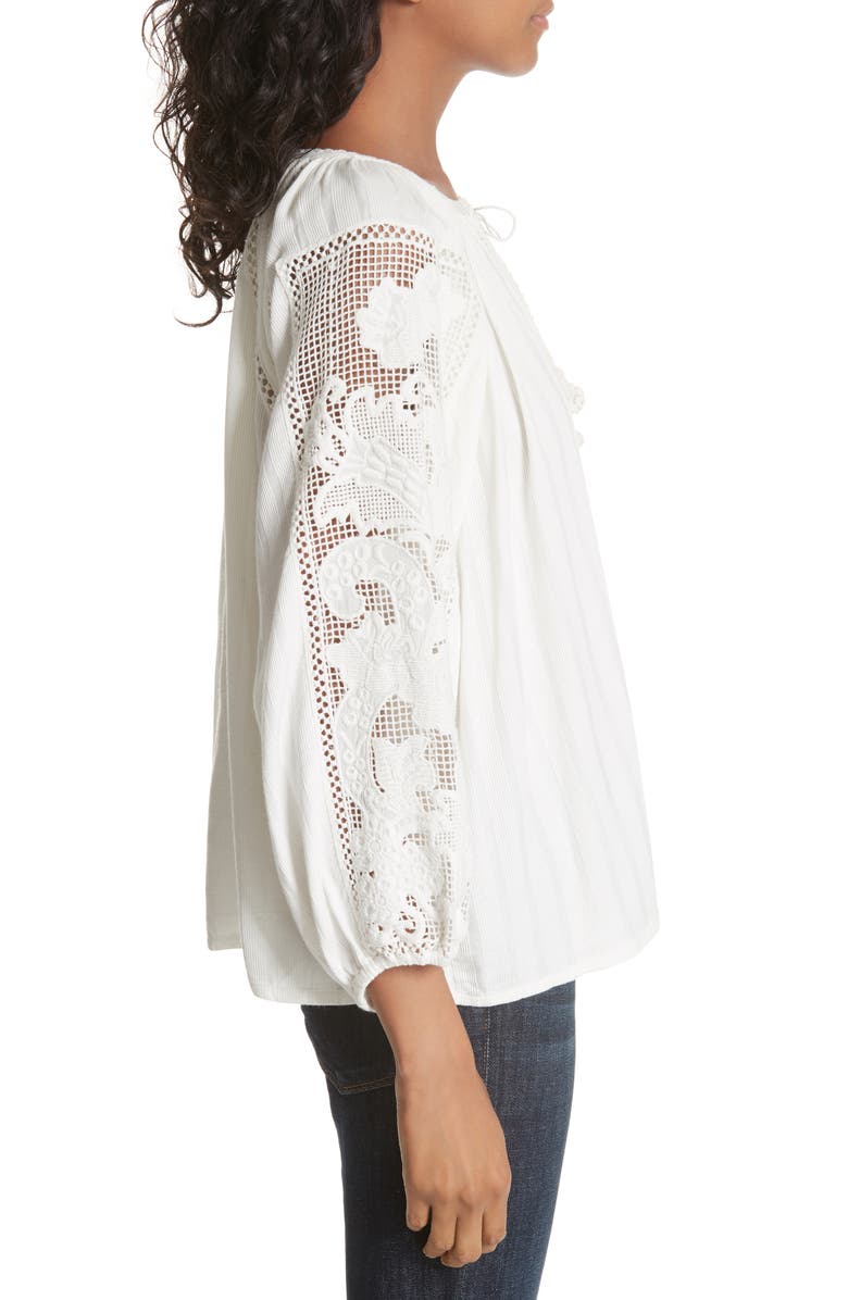 Ulla Johnson Miska Crochet Blouse, Alternate, color, 