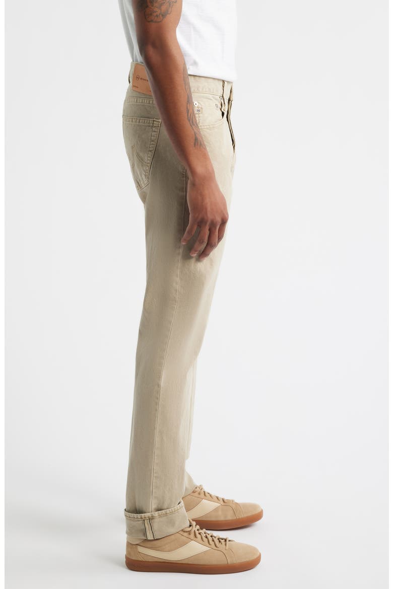 Tellis Slim Fit Selvedge Jeans, Alternate, color, SULFUR DRY DUST