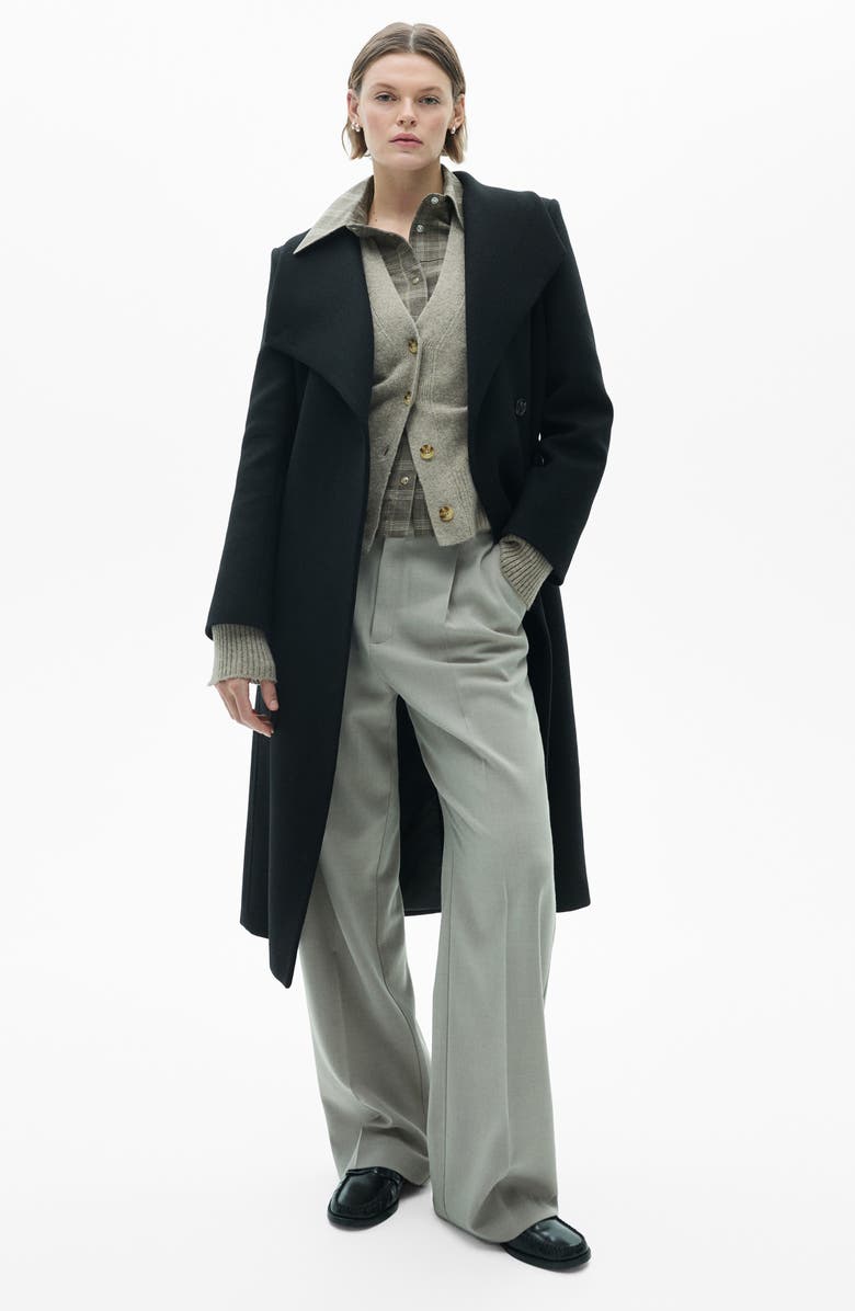 MANGO Wool Blend Coat, Alternate, color, 