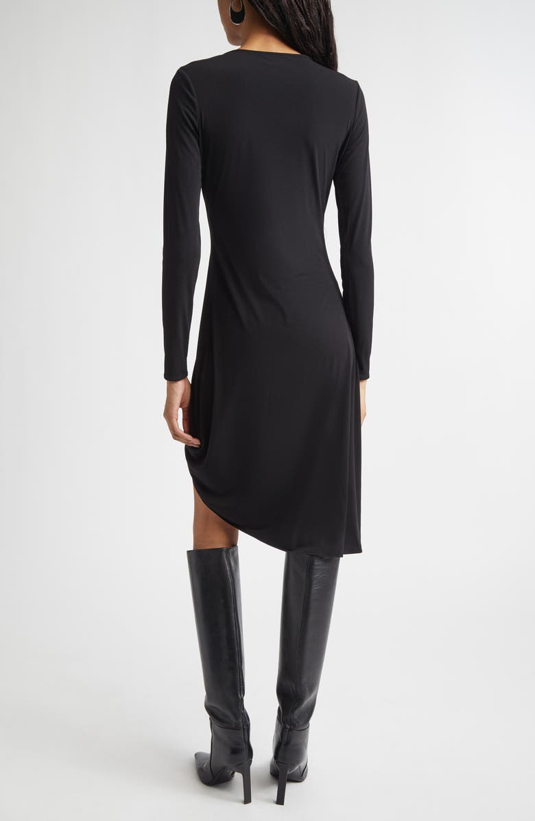 Coperni Suspended Long Sleeve Jersey Dress, Alternate, color, Black