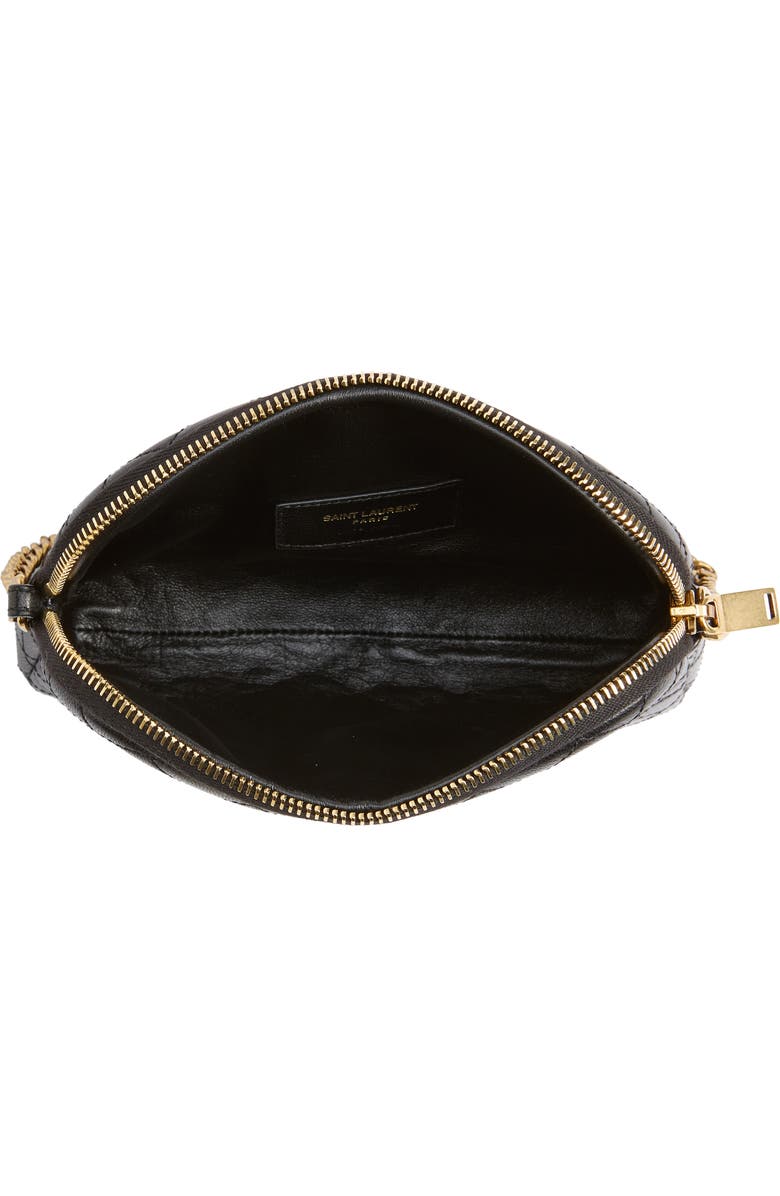 Saint Laurent Gaby Quilted Leather Crossbody Pouch, Alternate, color,
