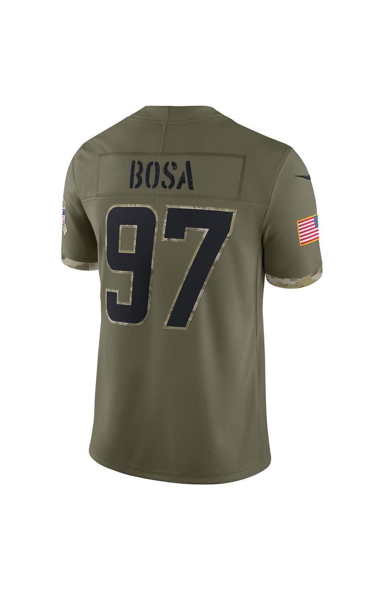 Nike Men's Nike Joey Bosa Olive Los Angeles Chargers 2022 Salute To Service Limited Jersey, Alternate, color,