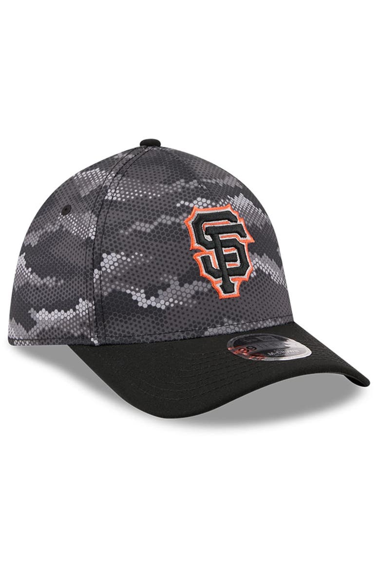 Men's New Era Black San Francisco Giants Camo 39THIRTY A-Frame Flex Hat, Alternate, color, Black