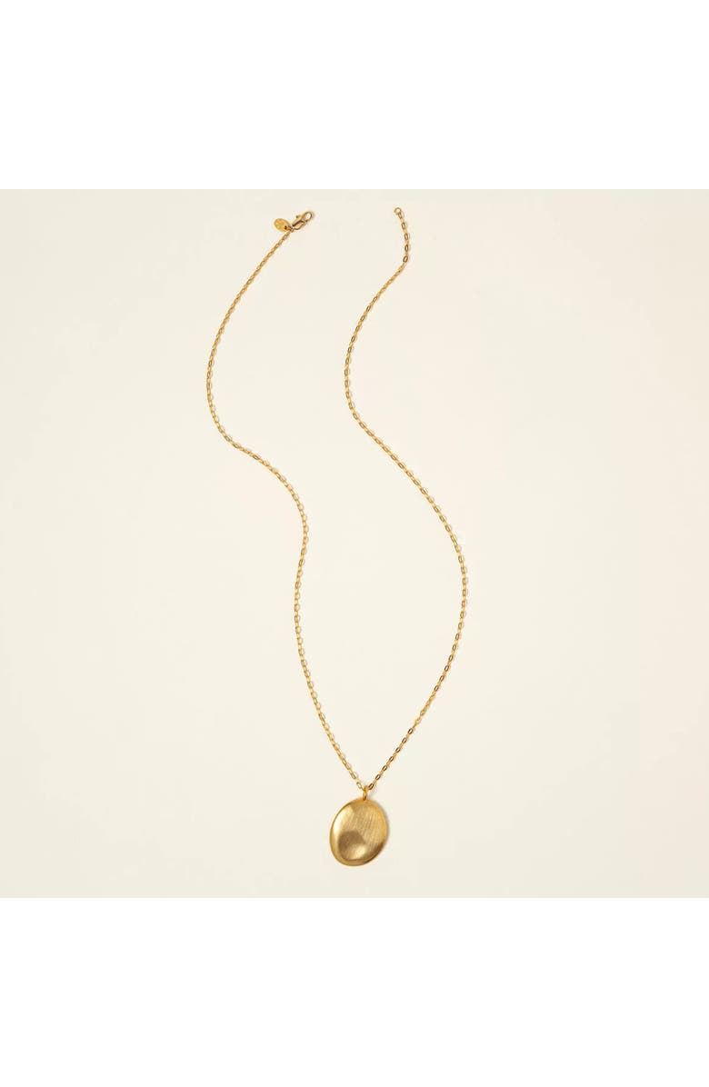 Uncommon Goods Worry Stone Pendant Necklace, Alternate, color, Gold-Plated