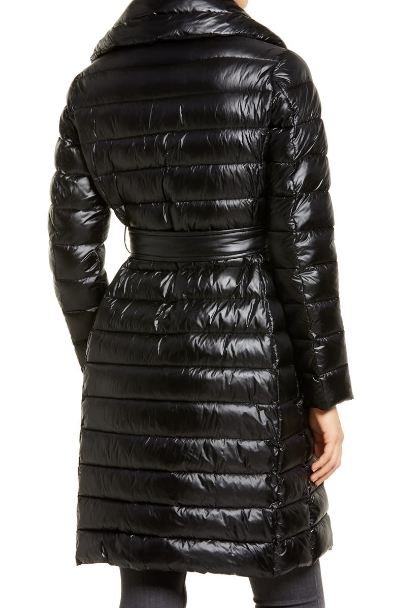 Via Spiga Water Repellent Belted Puffer Jacket, Alternate, color, 