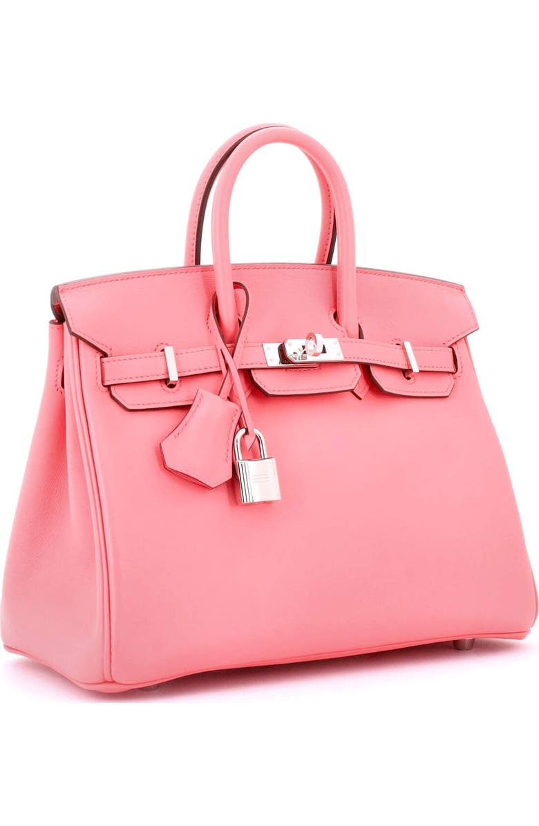 Pre-Owned Hermes Birkin Handbag Pink Swift with Palladium Hardware 25, Alternate, color, Rose Azalee