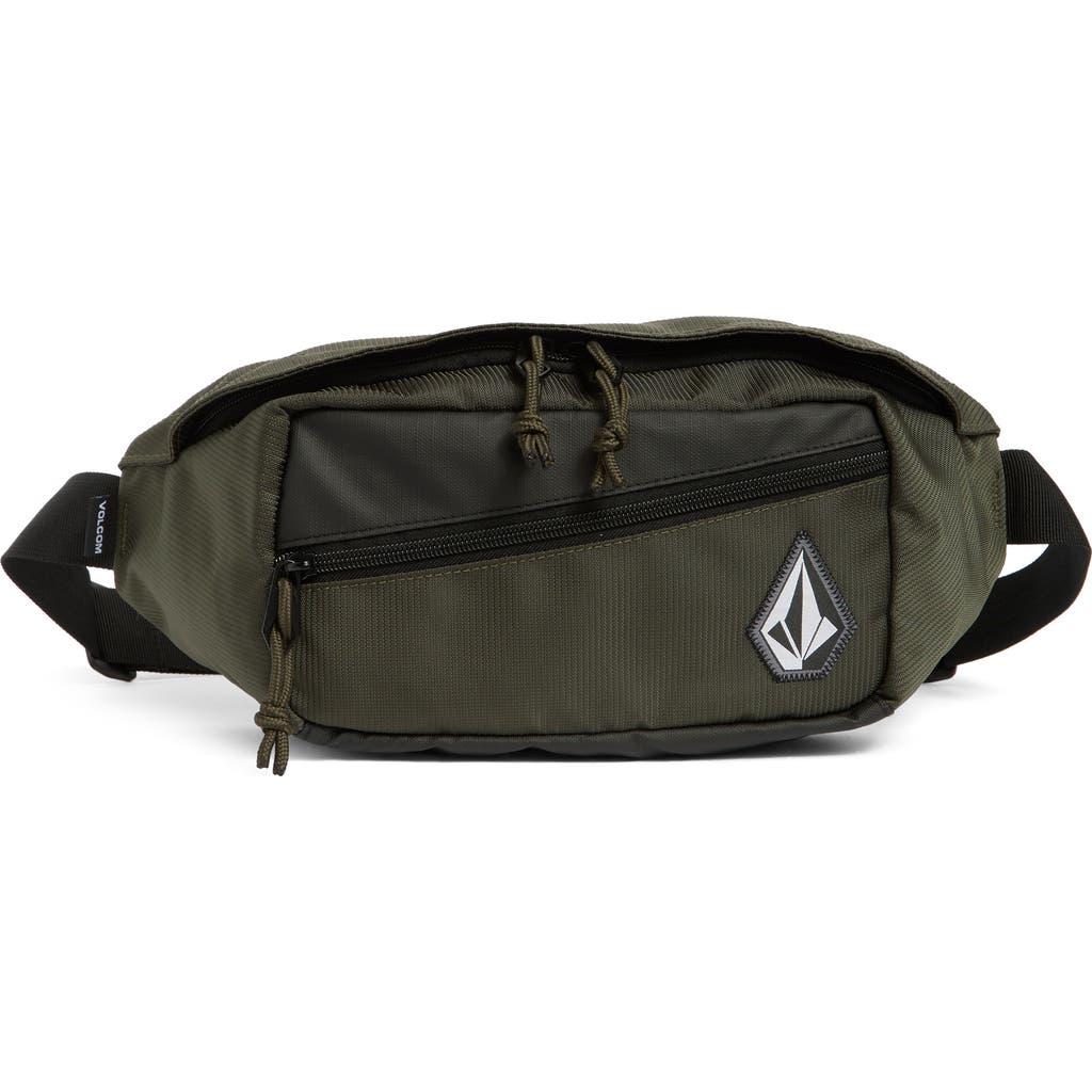Volcom Front Man Belt Bag In Olive