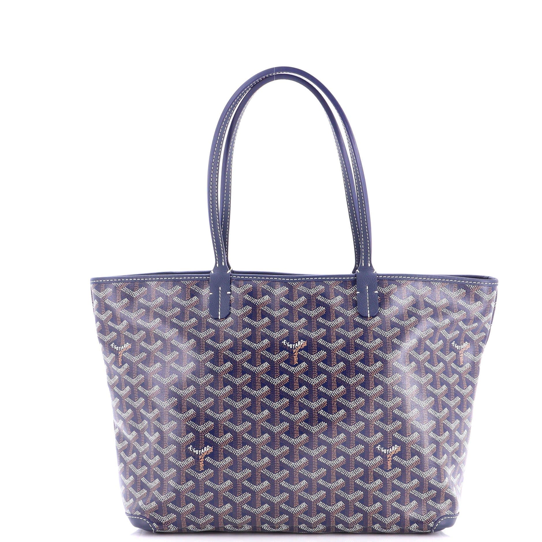 Pre-Owned Goyard Artois Tote Coated Canvas PM, Main, color, Blue