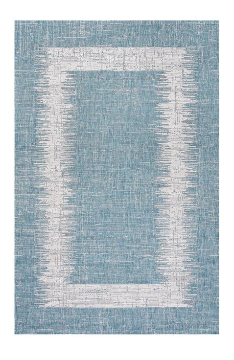 Scandi Minimalist Border Indoor/Outdoor Area Rug