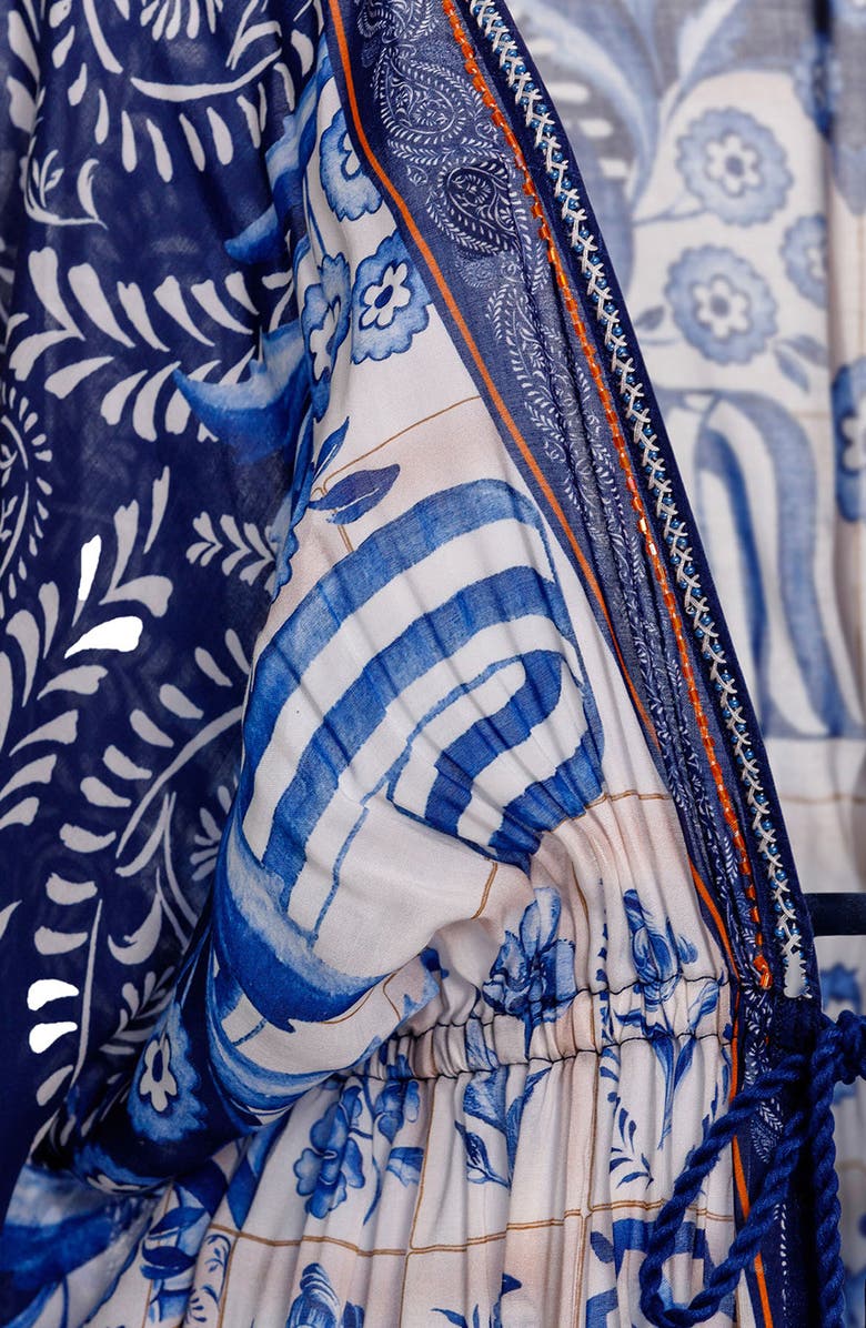 Agua Bendita Sam Azure Cover-Up Tunic, Alternate, color, Blue Multi