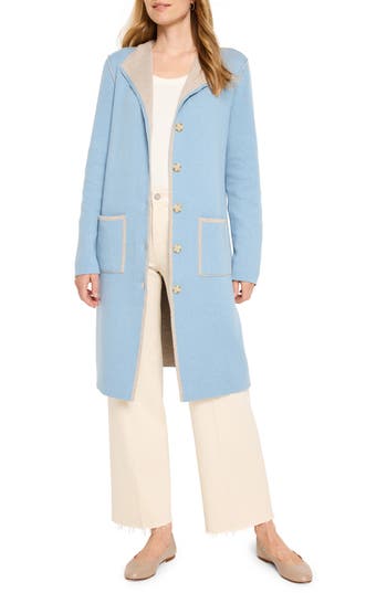 Nic + Zoe Nic+zoe Evening Chill Reversible Jacket In Gray