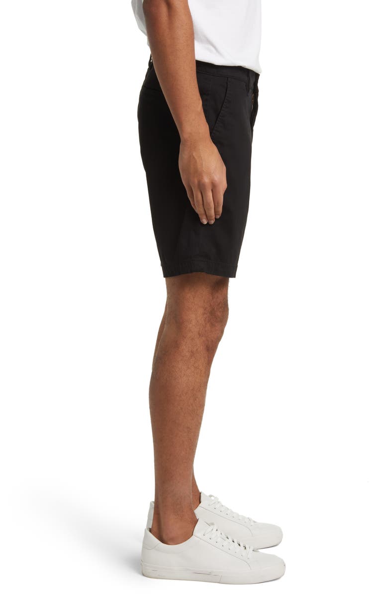 AG Wanderer 8.5-Inch Stretch Cotton Chino Shorts, Alternate, color, Pure Black
