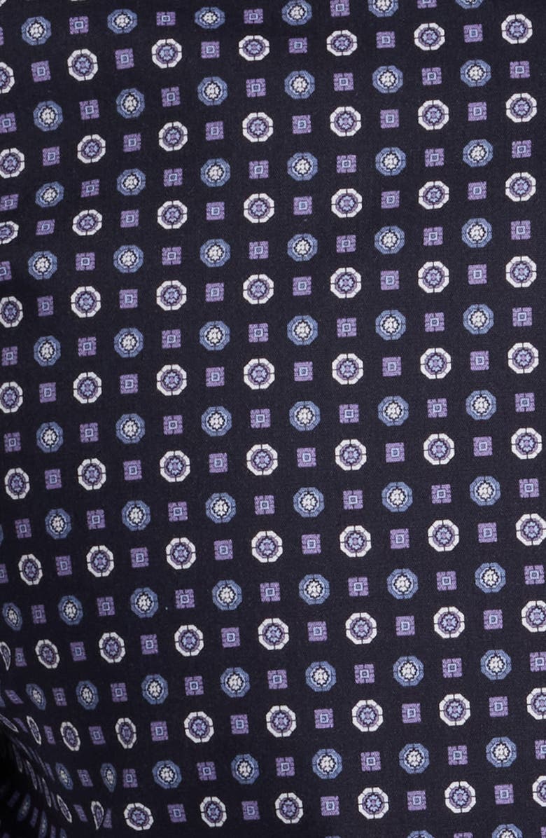 BOSS Hank Kent Stretch Cotton Dress Shirt, Alternate, color, Dark Blue