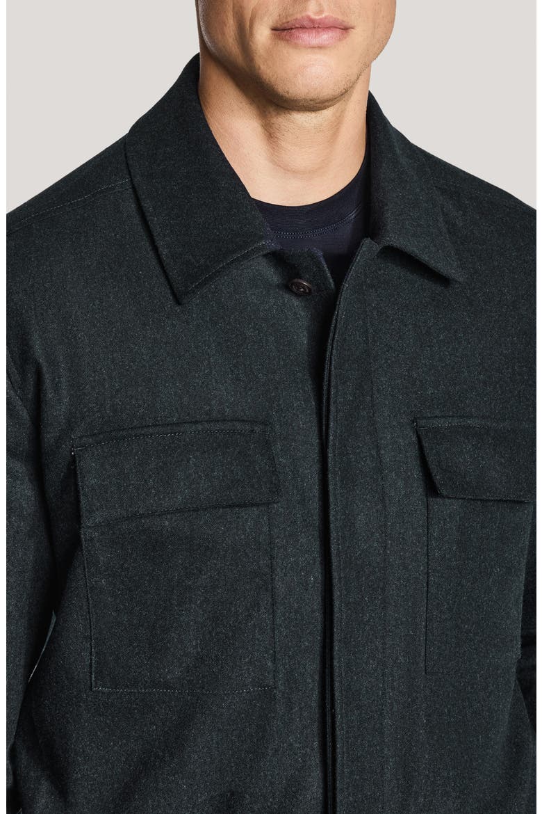 Colbey Wool Blend Shirt Jacket, Alternate, color, HUNTER GREEN