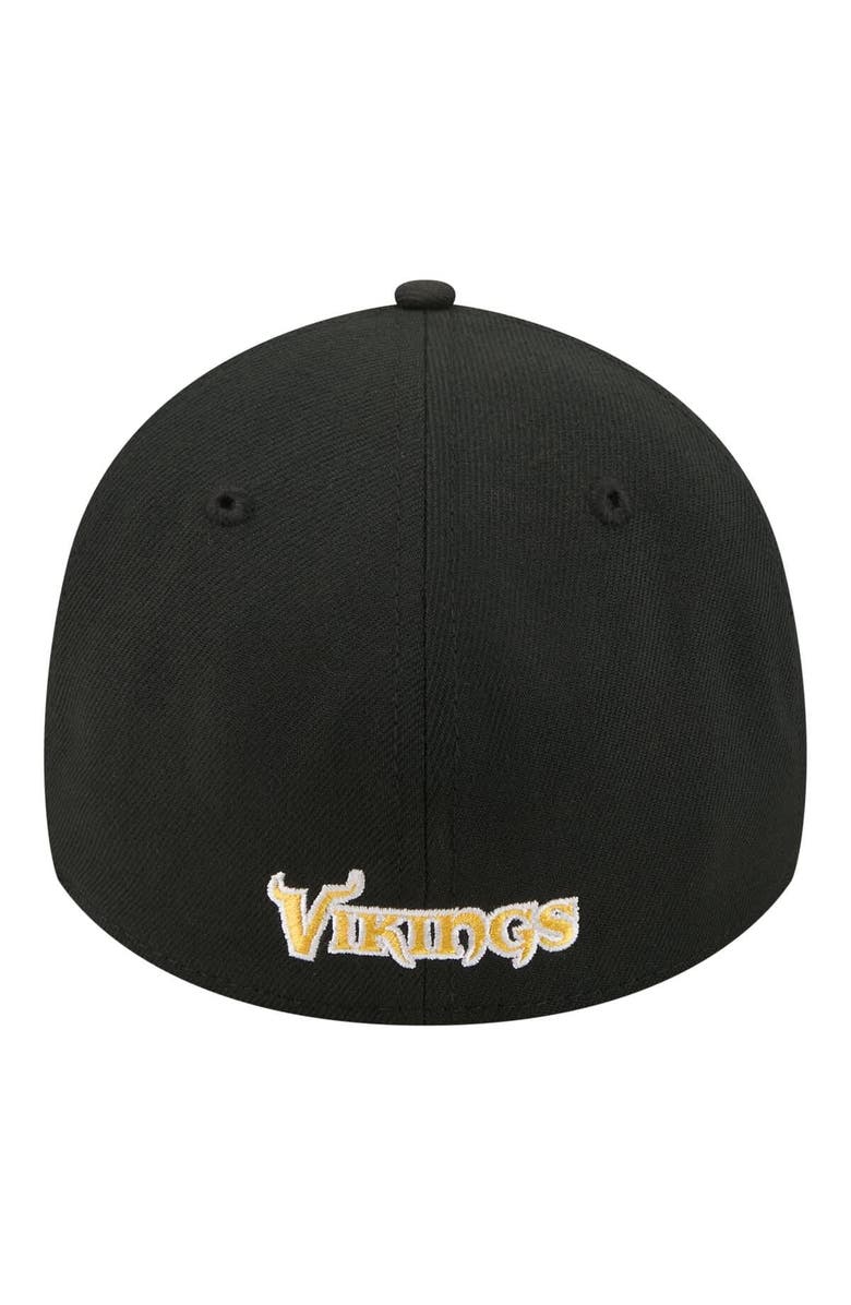 New Era Men's New Era  Black Minnesota Vikings Core Team 39THIRTY Flex Hat, Alternate, color, Black