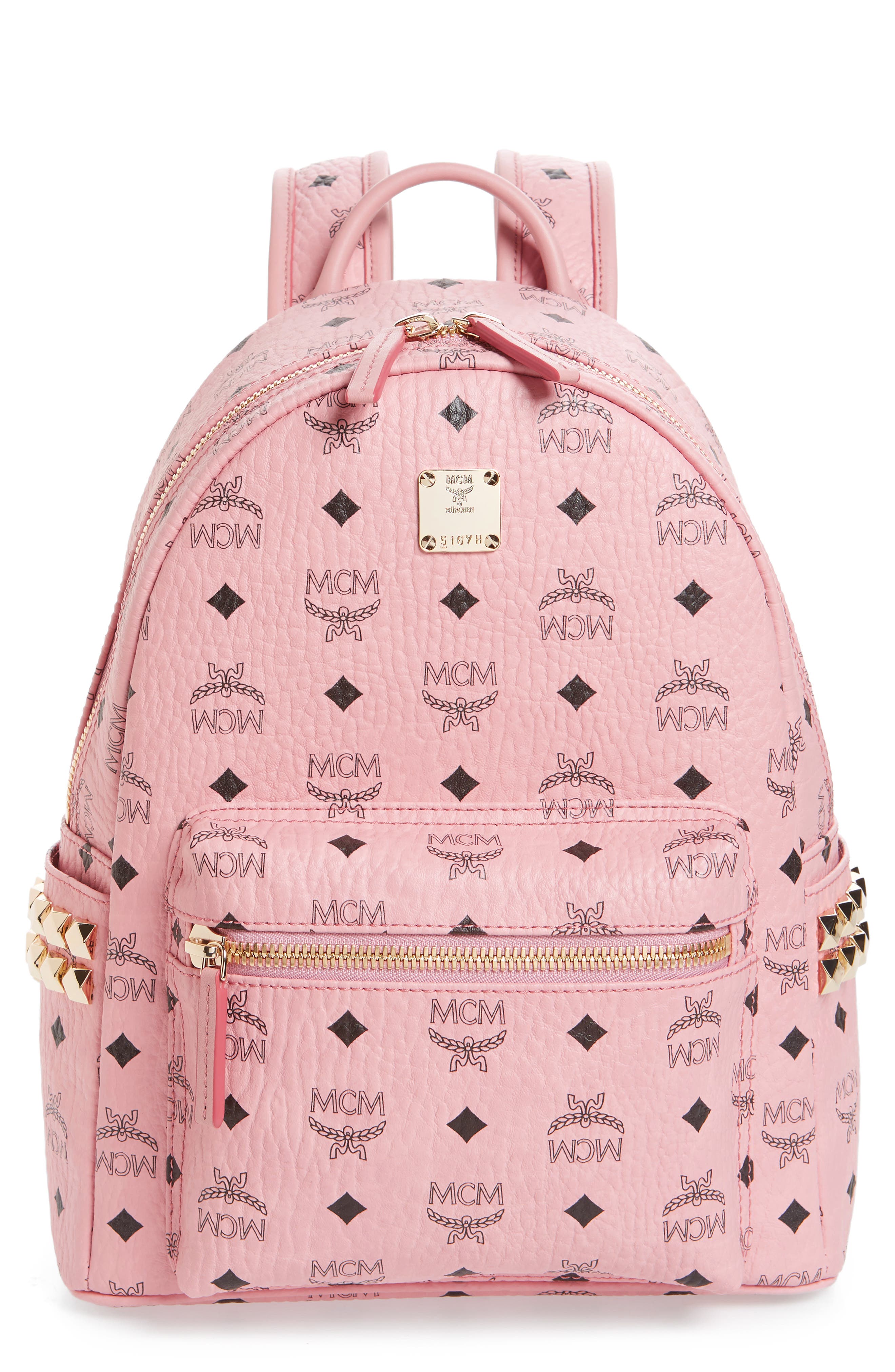 Small Stark Side Stud Backpack, Main, color, SOFT PINK