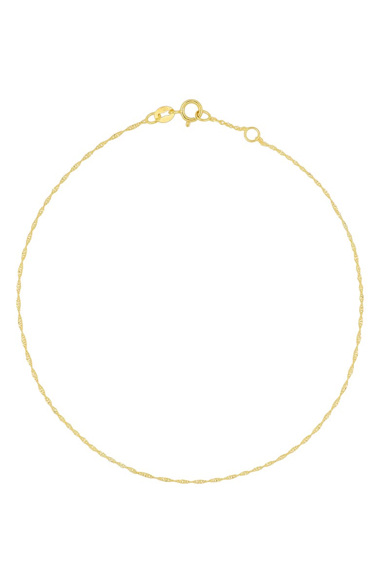 Bony Levy 14K Gold Chain Anklet, Main, color, 