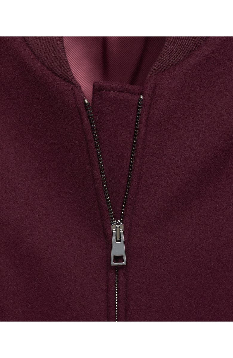 MANGO Oversize Wool Blend Bomber Jacket, Alternate, color,