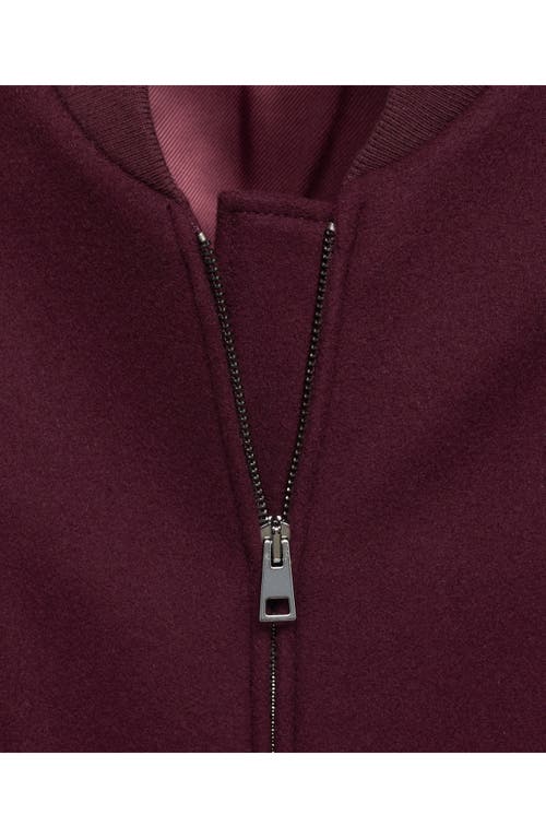 Mango Jacket Burgundy In Burgundy