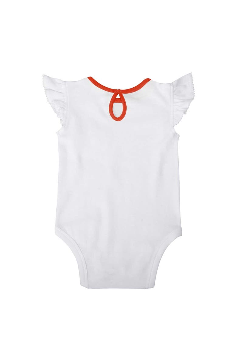 Outerstuff Newborn & Infant White San Francisco Giants Sweet Spot Bodysuit Skirt & Booties Set, Alternate, color,